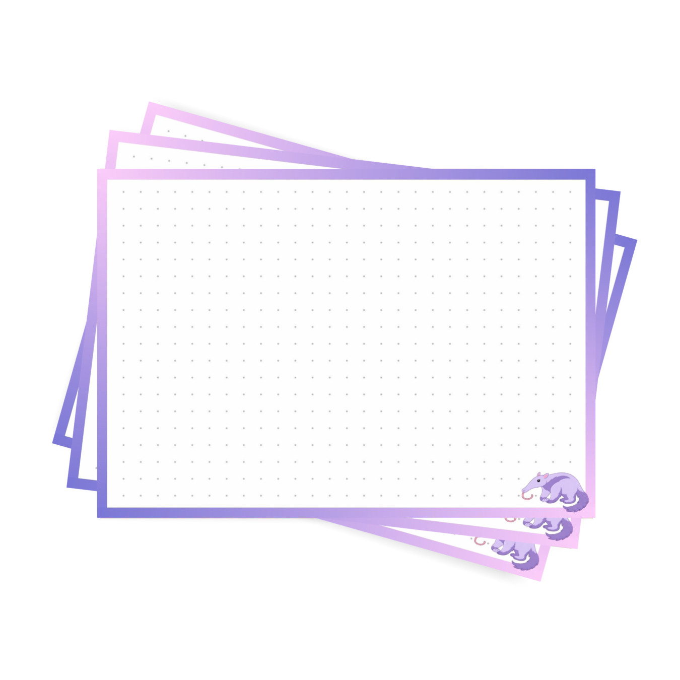 leitner flashcards a6 dotted roze:paars miereneter