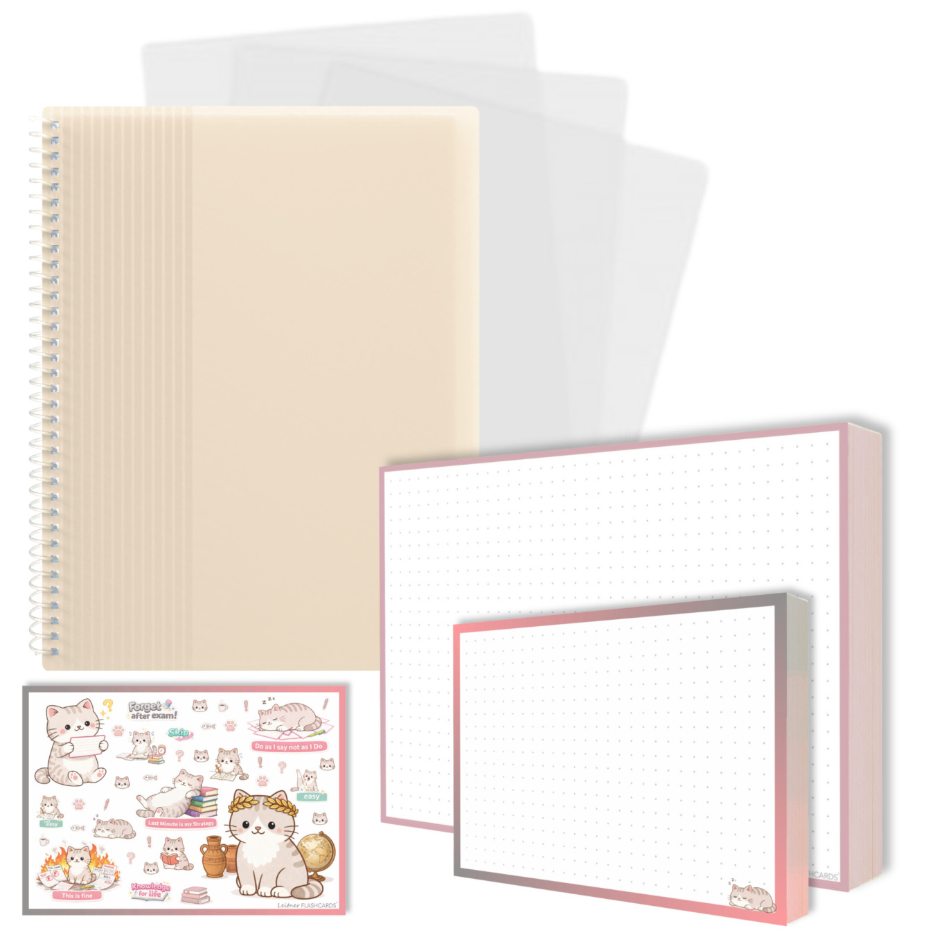 gevulde showmap a5 en a6 leitner flashcards kat
