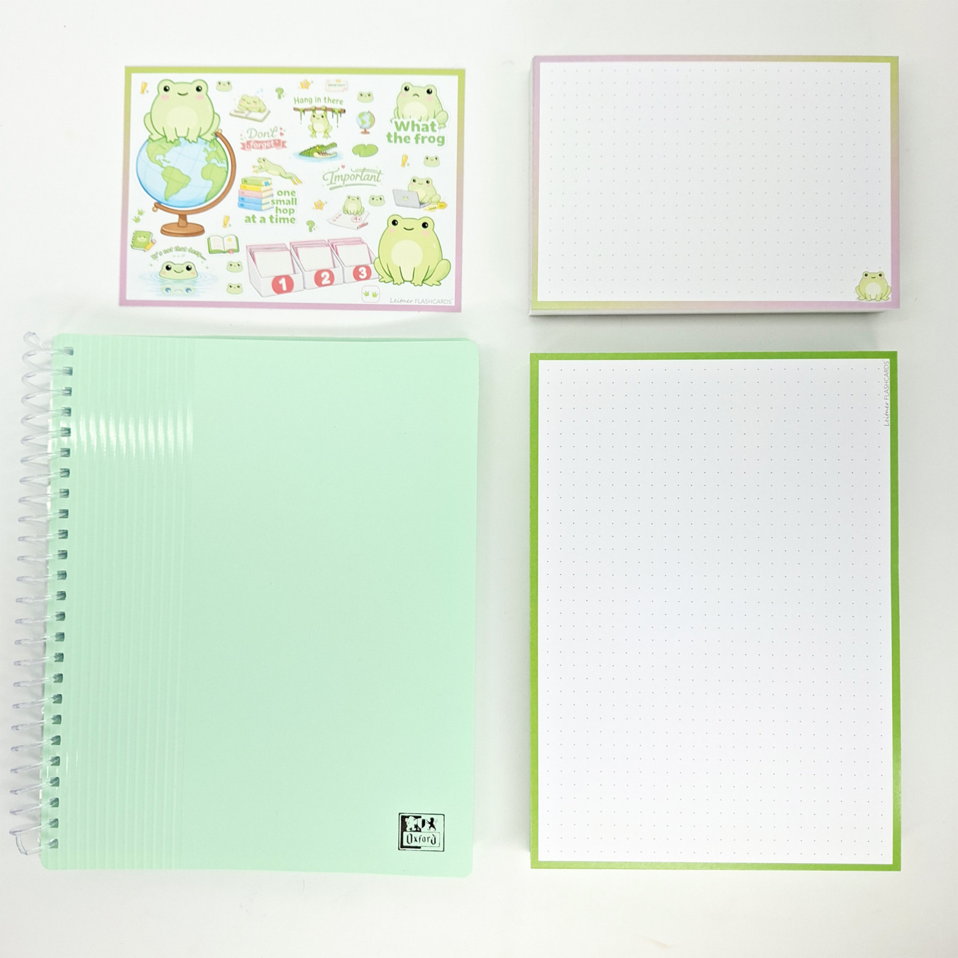 gevulde showmap a5 en a6 leitner flashcards kikker