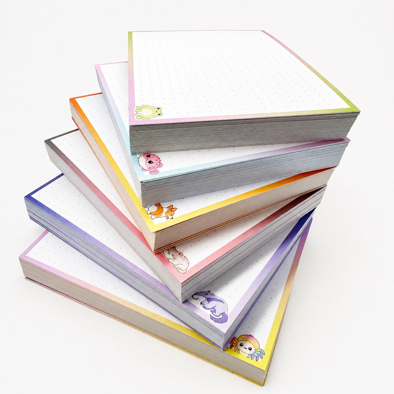 leitner flashcards pakket a6 dotted 300 stuks dieren