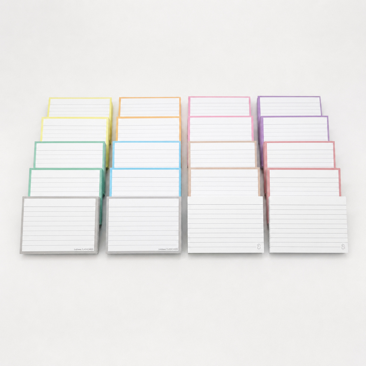 leitner flashcards pakket a7 pastel 1000 stuks