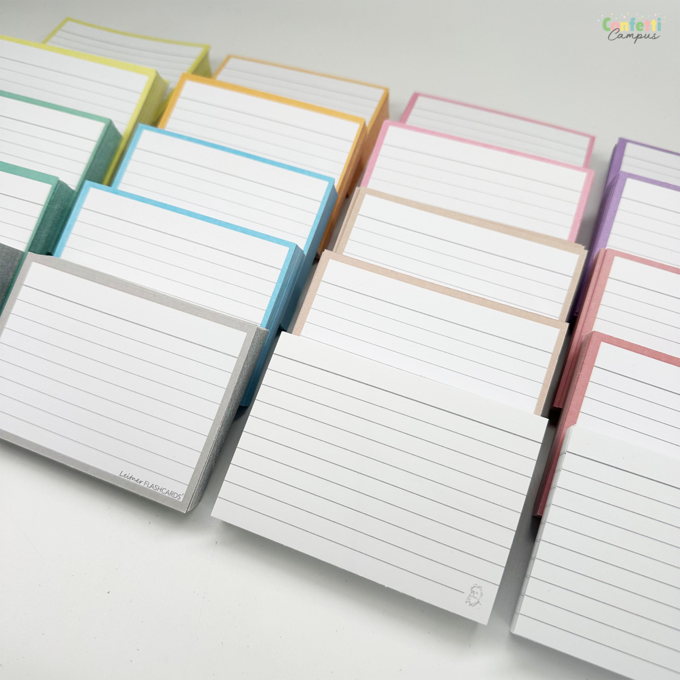 leitner flashcards pakket a7 pastel 1000 stuks