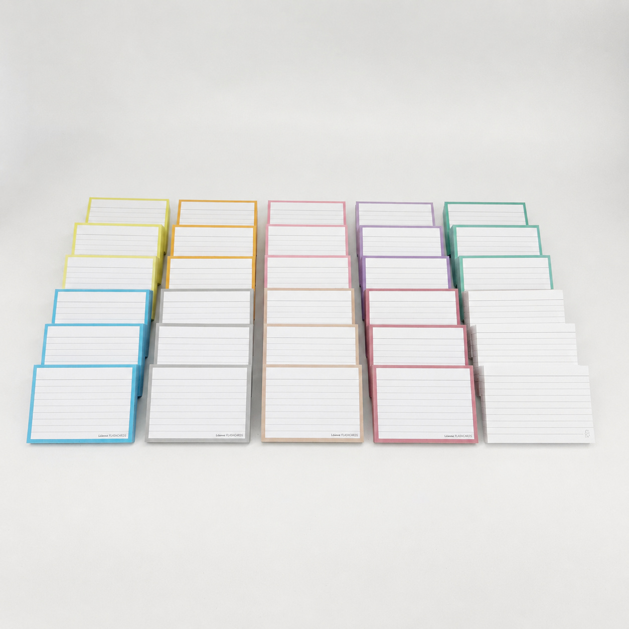leitner flashcards pakket a7 pastel 1500 stuks