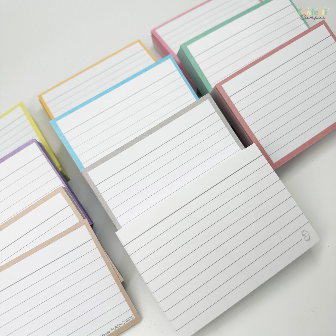 leitner flashcards pakket a7 pastel 500 stuks