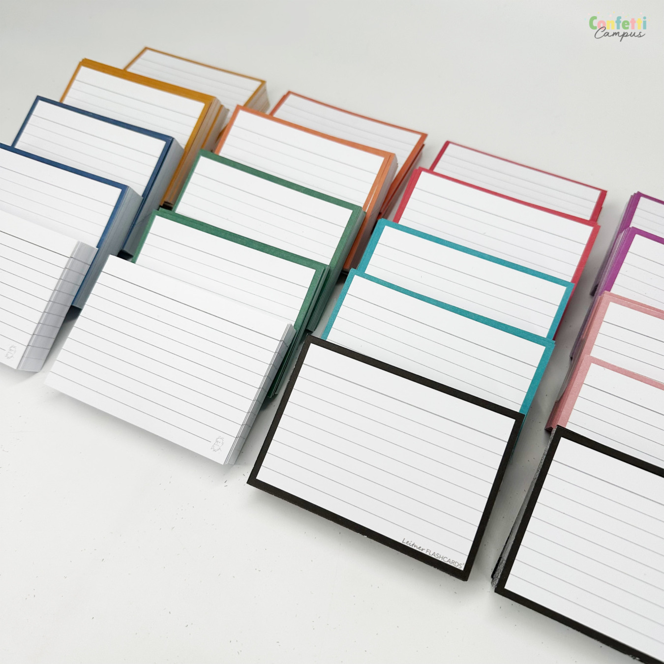 leitner flashcards pakket a7 retro 1000 stuks