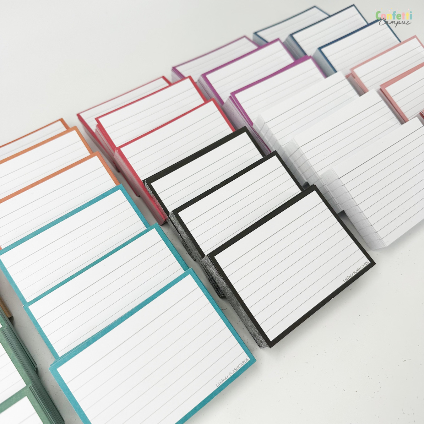 leitner flashcards pakket a7 retro 1500 stuks