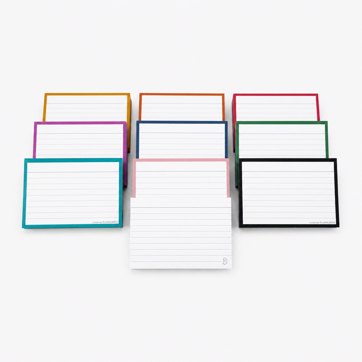 leitner flashcards pakket a7 retro 500 stuks
