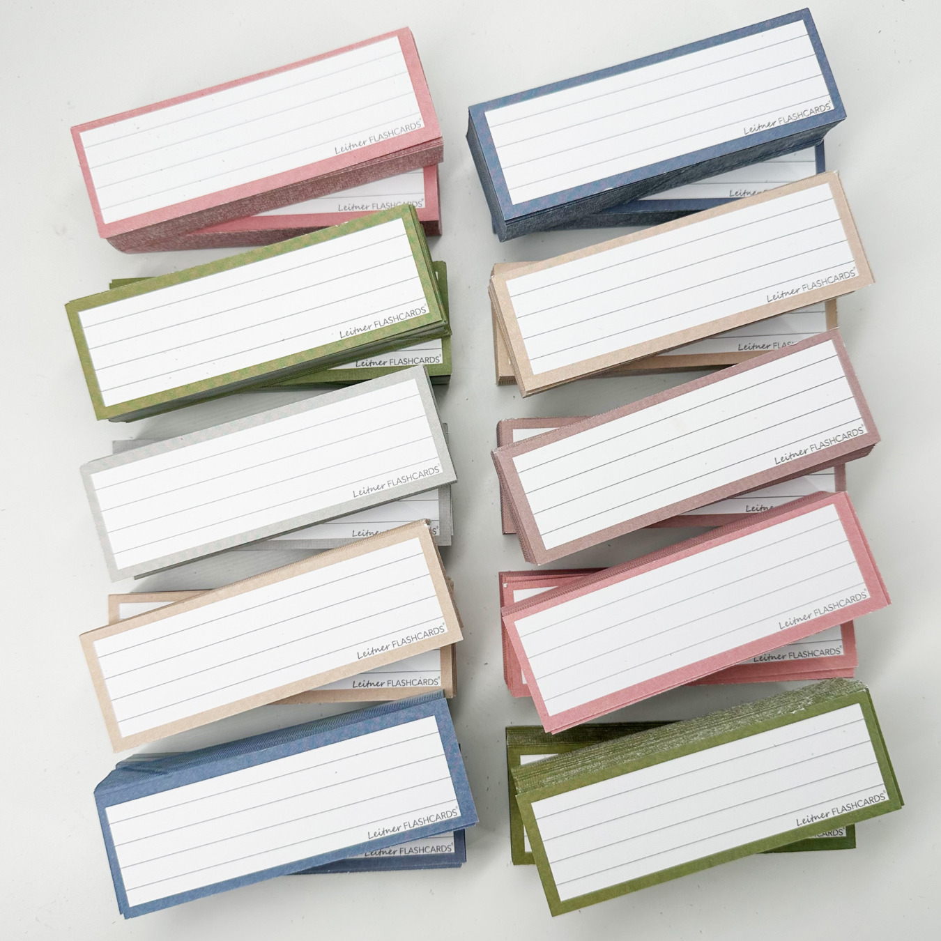 leitner flashcards pakket half nature 1000 stuks