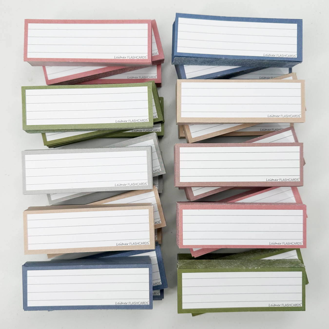leitner flashcards pakket half nature 1500 stuks