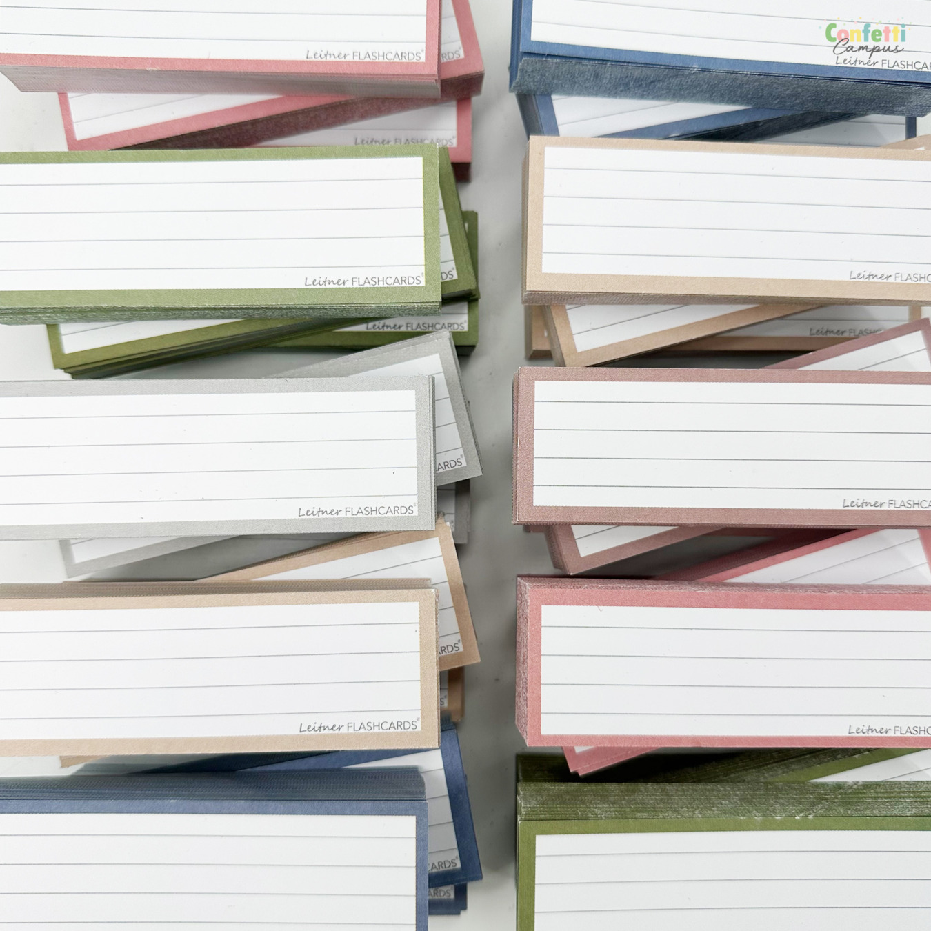 leitner flashcards pakket half nature 1500 stuks