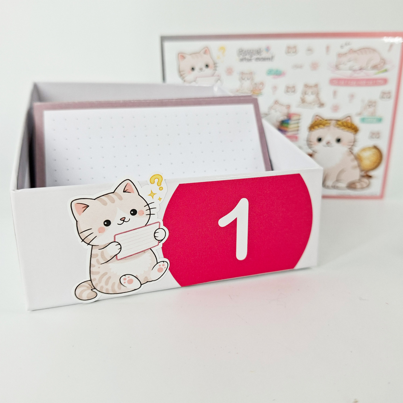 leitner flashcards stickers a6 kat