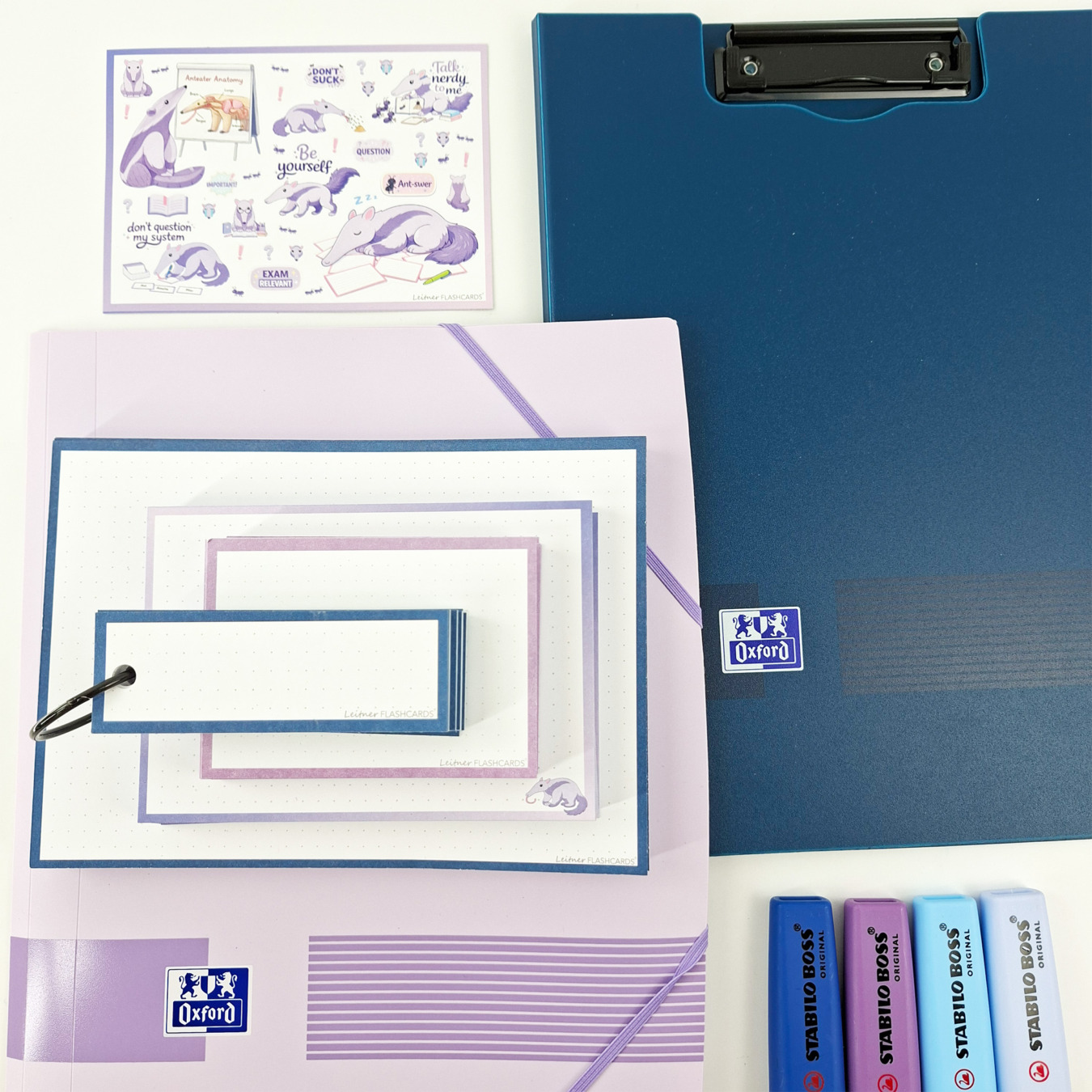 leitner flashcards stickers a6 miereneter