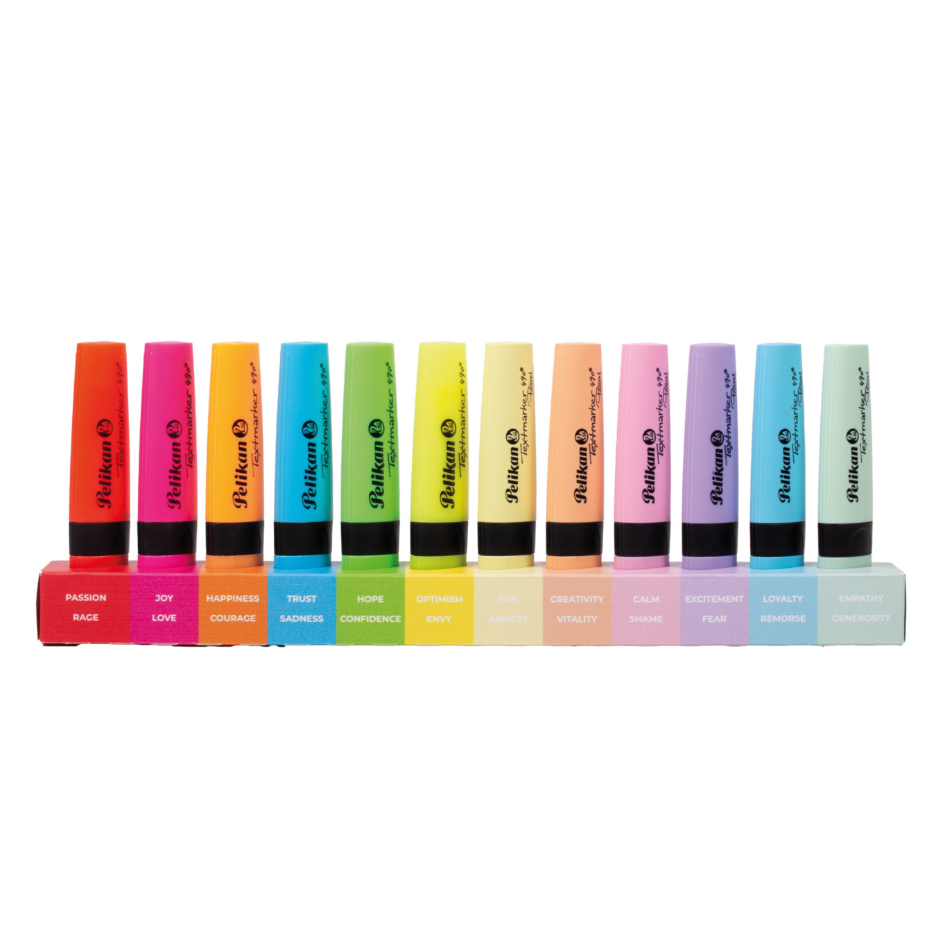 pelikan markeerstift 490 12 stuks deskset