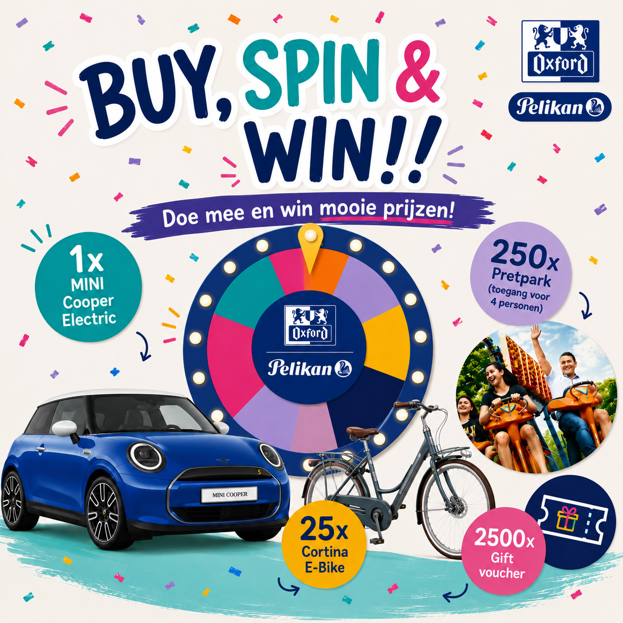 win met jouw aankoop bij confetti campus