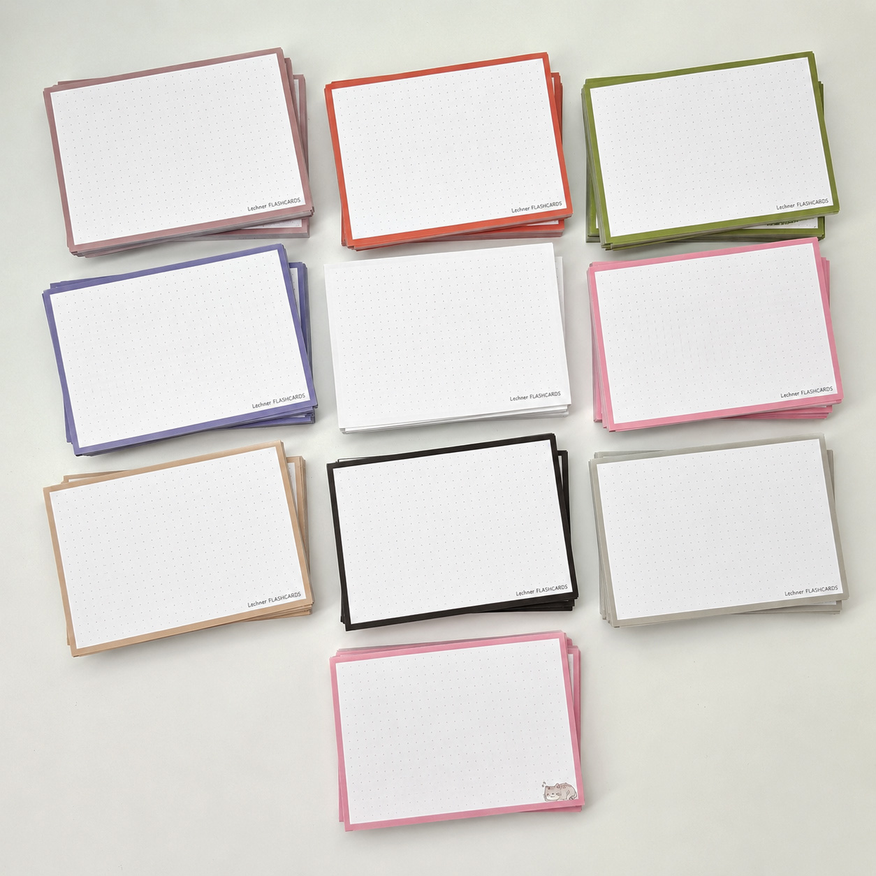 leitner flashcards pakket a6 1000 stuks nature