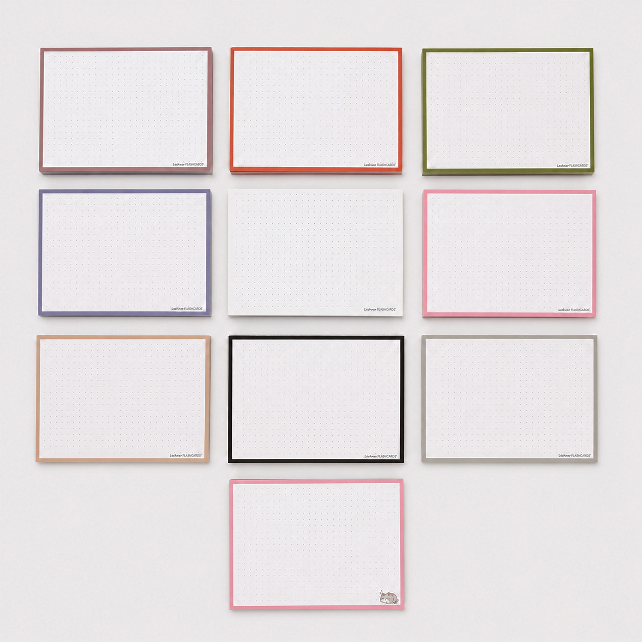leitner flashcards pakket a6 500 stuks nature