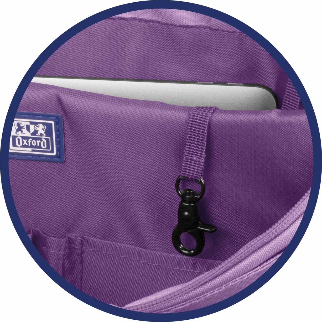 oxford b-trendy schoudertas lila