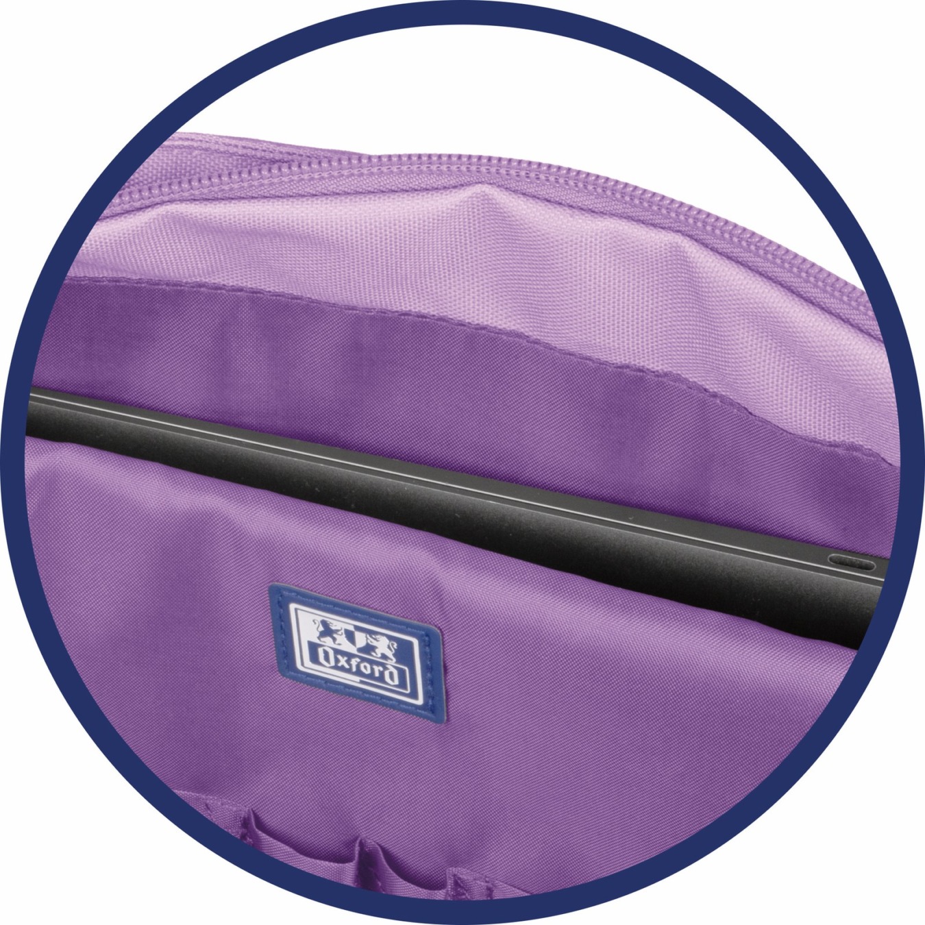 oxford b-trendy schoudertas lila