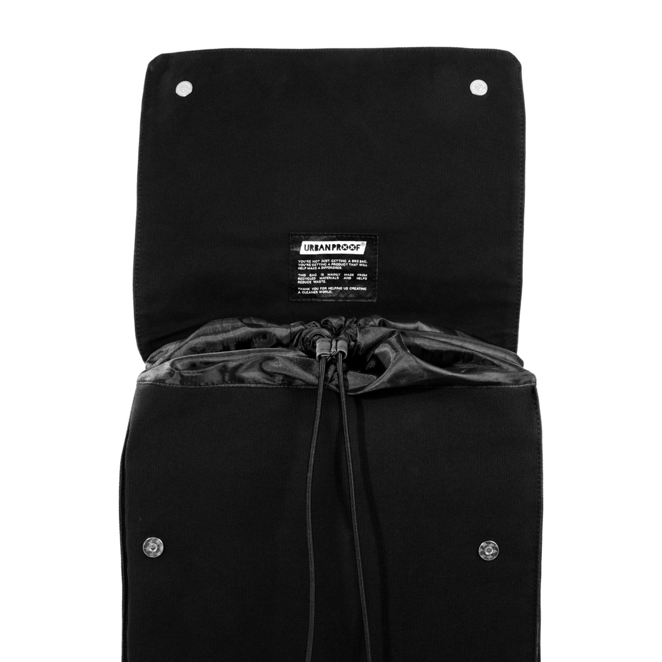urban proof 2-in-1 rugzak & fietstas zwart