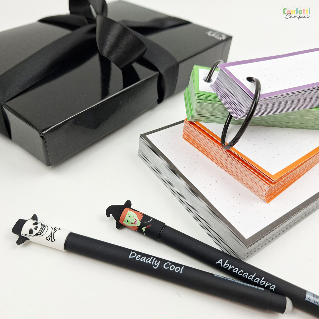 cadeauset leitner flashcards & schrijfwaren halloween