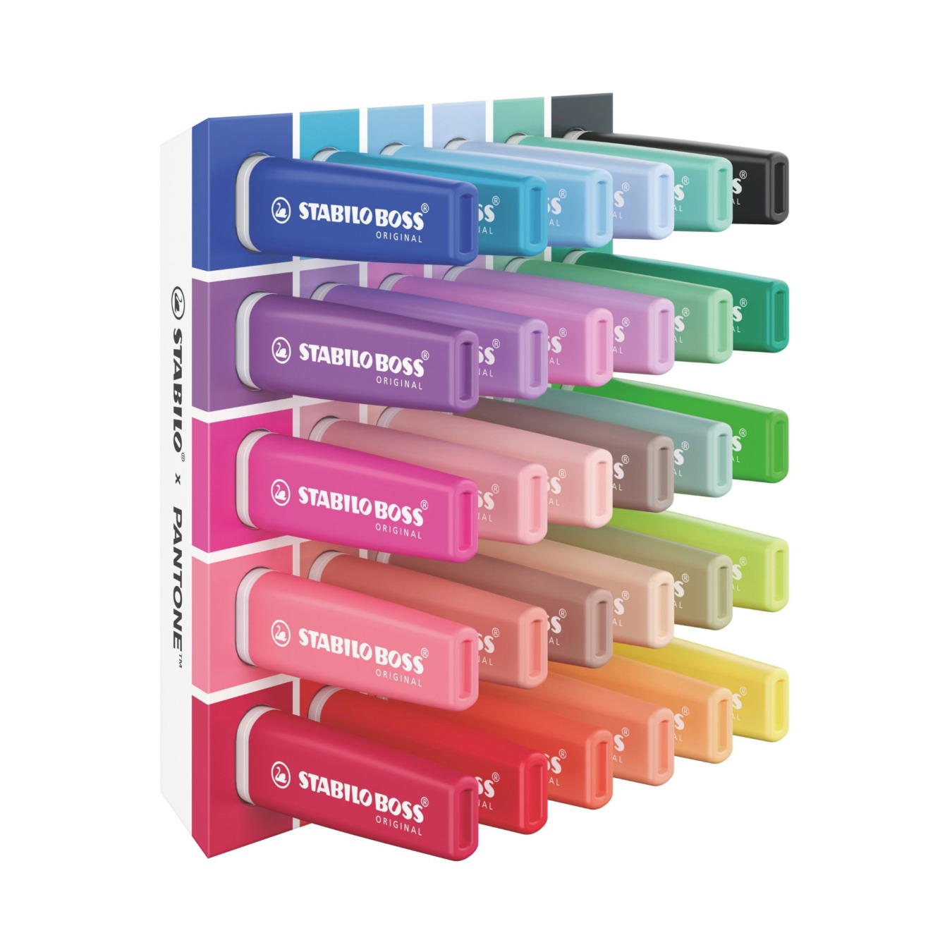 STABILO BOSS ORIGINAL x PANTONE Markeerstift 30 stuks Deskset