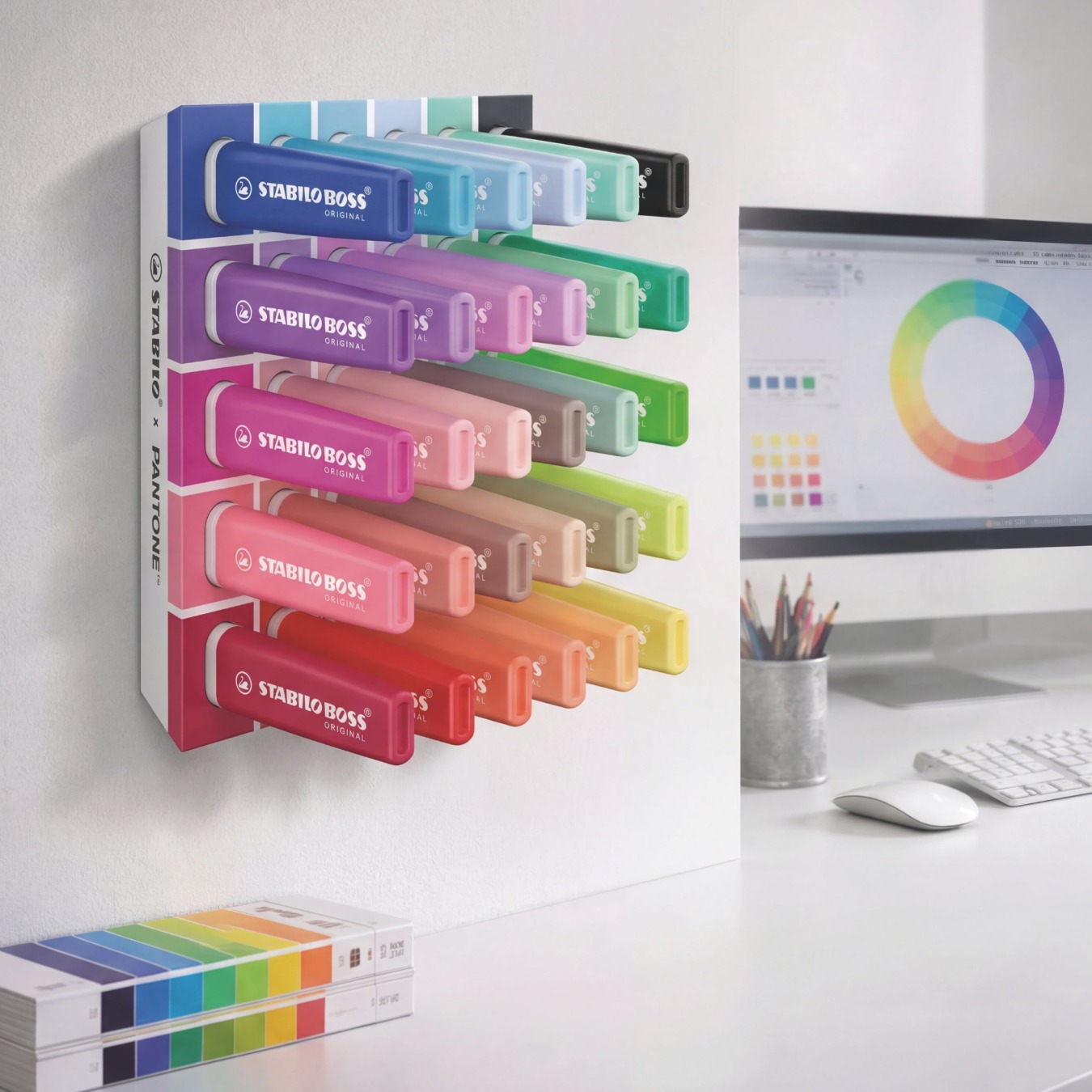 STABILO BOSS ORIGINAL x PANTONE Markeerstift 30 stuks Deskset