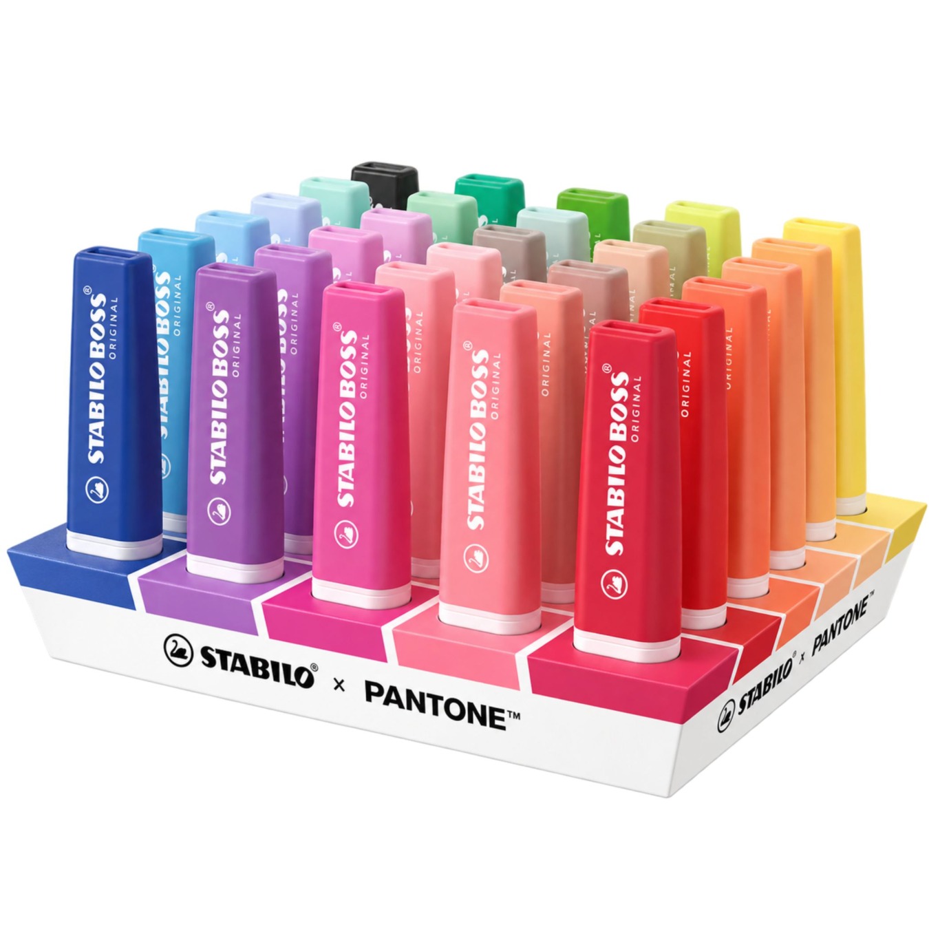 STABILO BOSS ORIGINAL x PANTONE Markeerstift 30 stuks Deskset