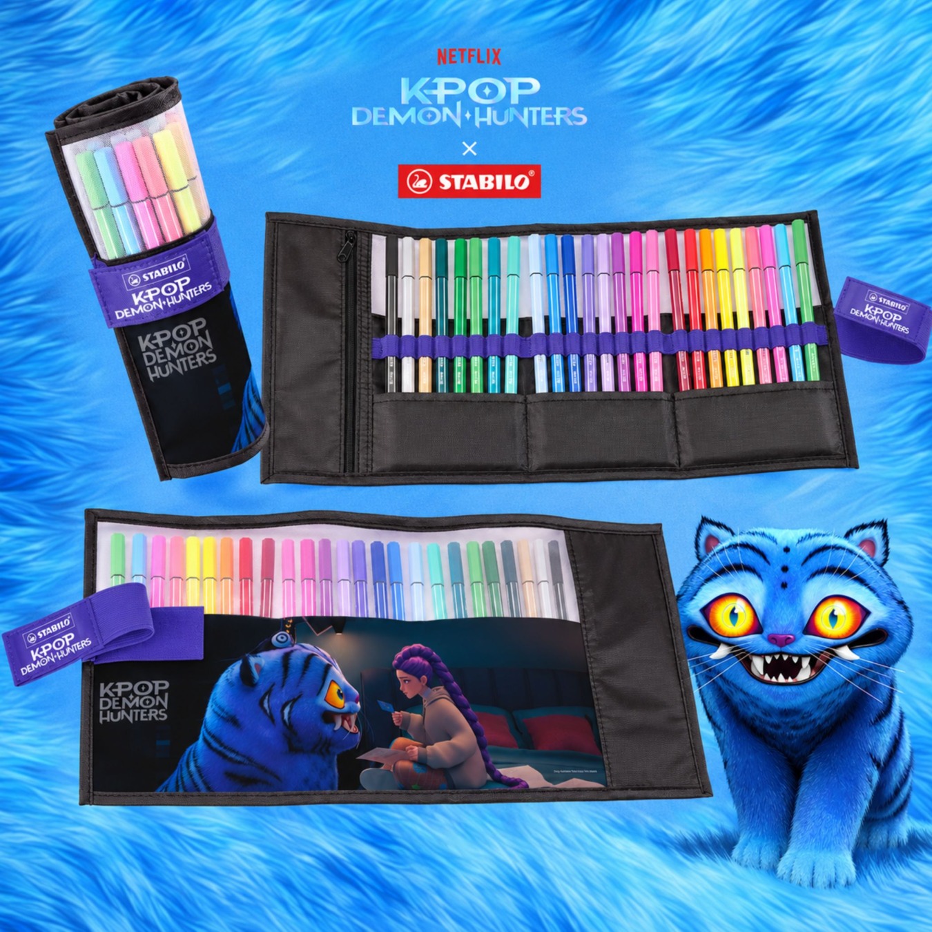 STABILO Pen 68 Premium Viltstift Kpop Demon Hunters Editie 25 stuks Rollerset