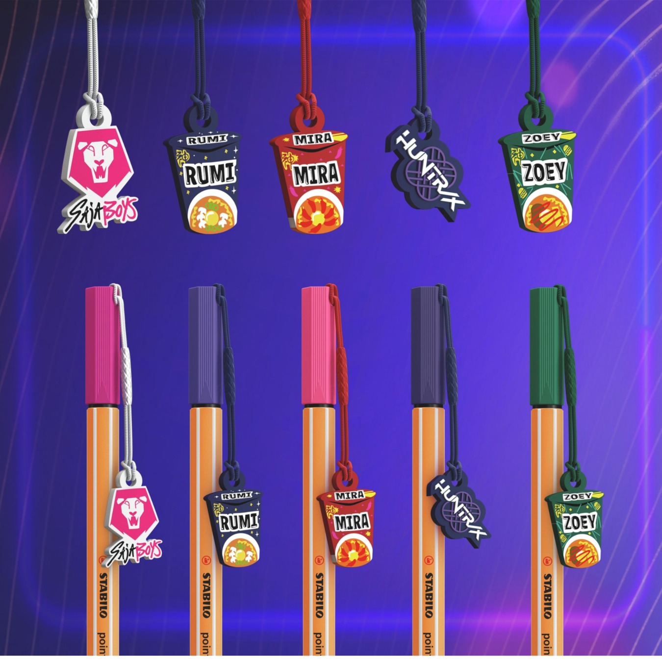 STABILO point 88 Fineliner Kpop Demon Hunter Editie 3 stuks Etui